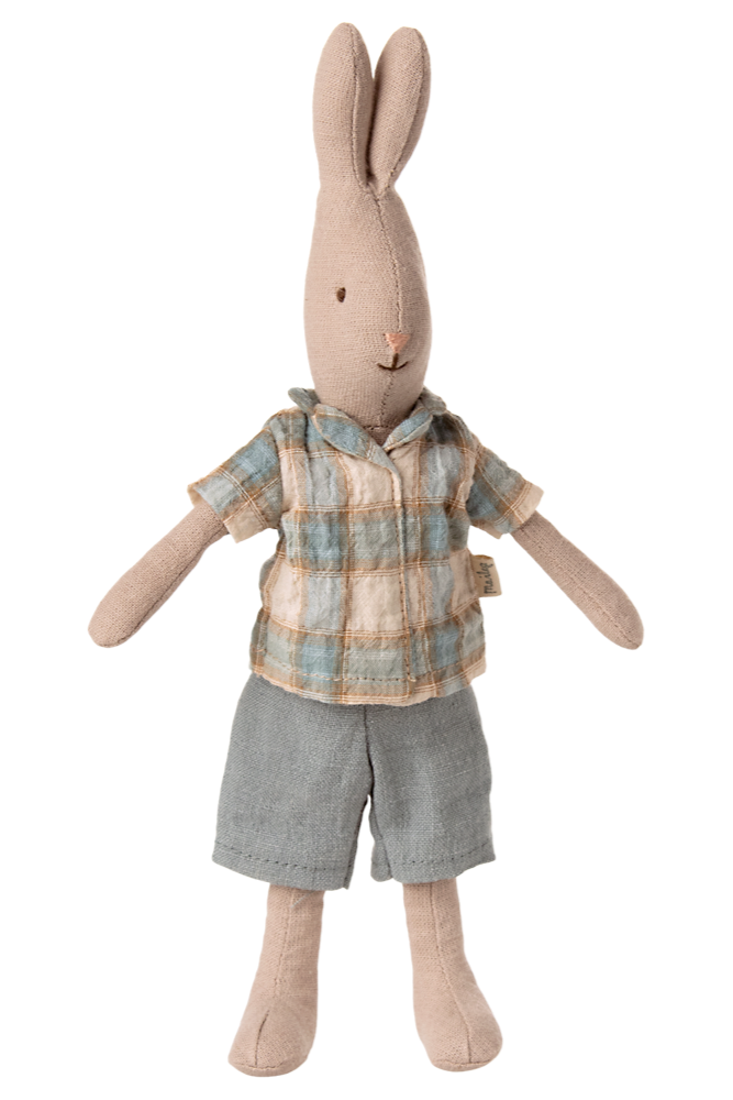 Maileg - Hare Størrelse 1, Klassisk - Bluse Og Shorts - Rabbit Size 1