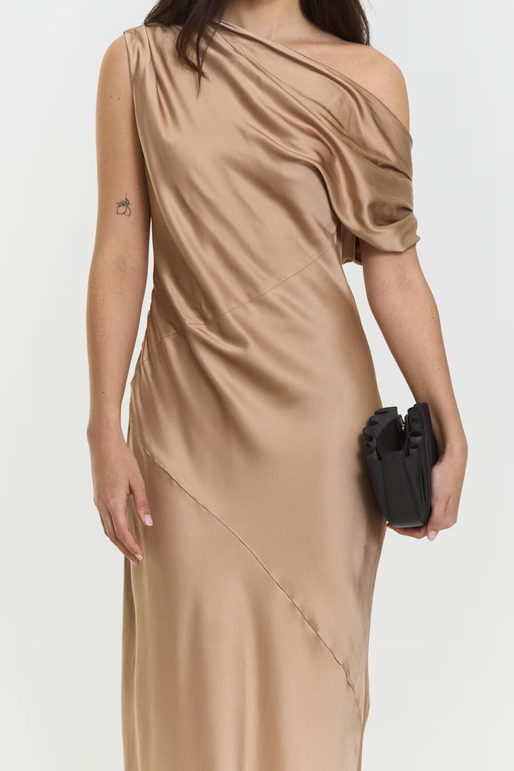 Twist & Tango - Ttvanessa Satin Dress - Golden Beige