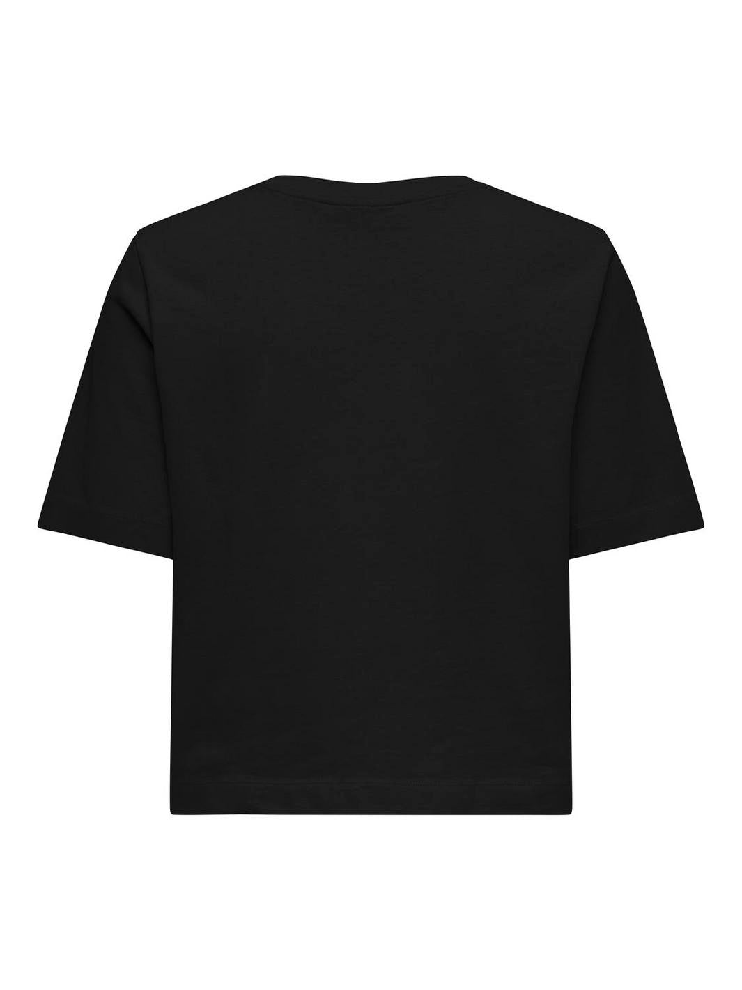 Only - Onlsilvina S/S Top Swt - 4569716 Black