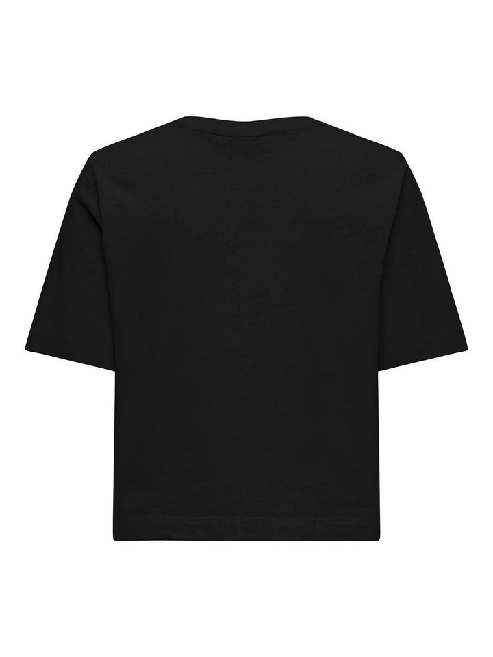 Only - Onlsilvina S/S Top Swt - 4569716 Black