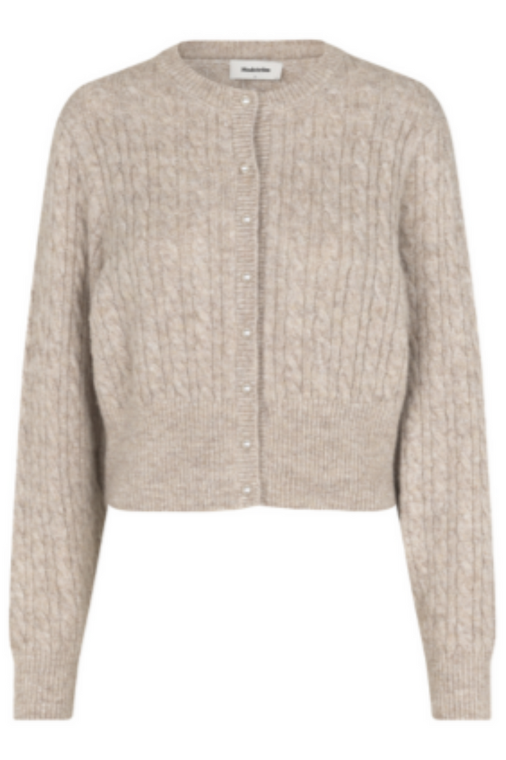 Modström - Pammiemd Cardigan 58633 - 12058 - Beige Speckle Melange
