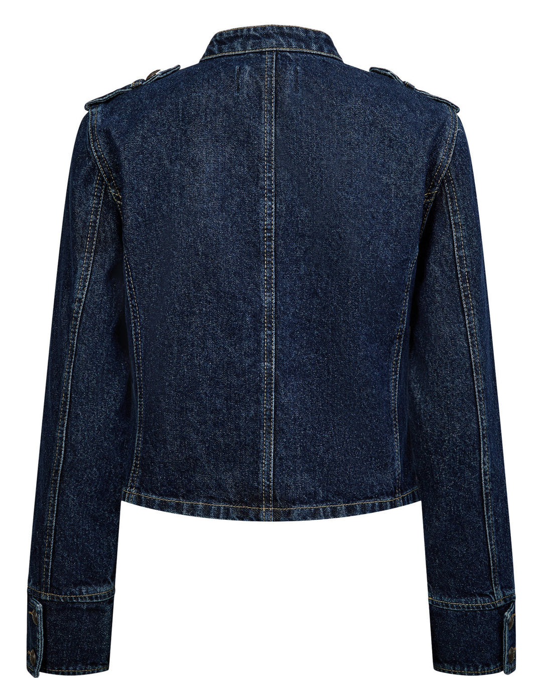 NüMph - Nubillie Fitted Denim Jacket  708391 - Dark Blue Denim