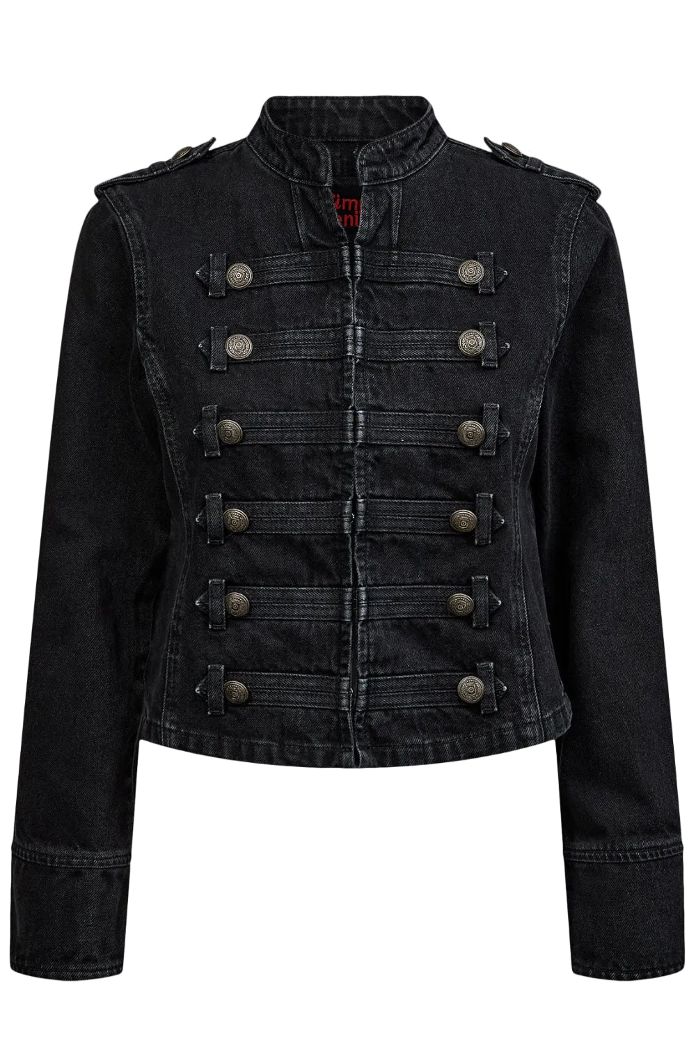 NüMph - Nubillie Fitted Denim Jacket  708391 - Black Denim