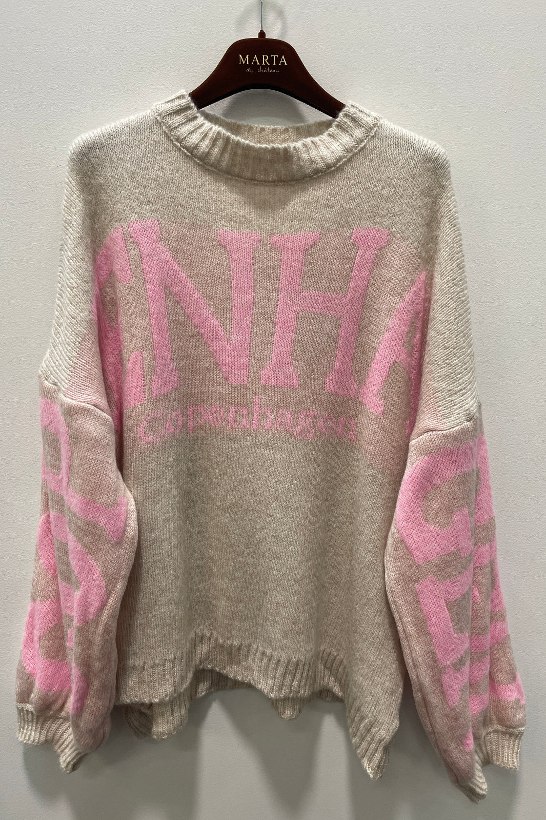 Marta Du Chateau - Mdcaria Knit 8111 - Beige/Pink