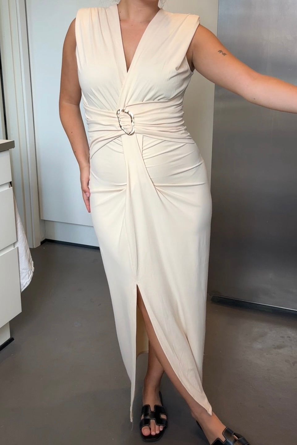 A-bee - Mirella Dress - Beige