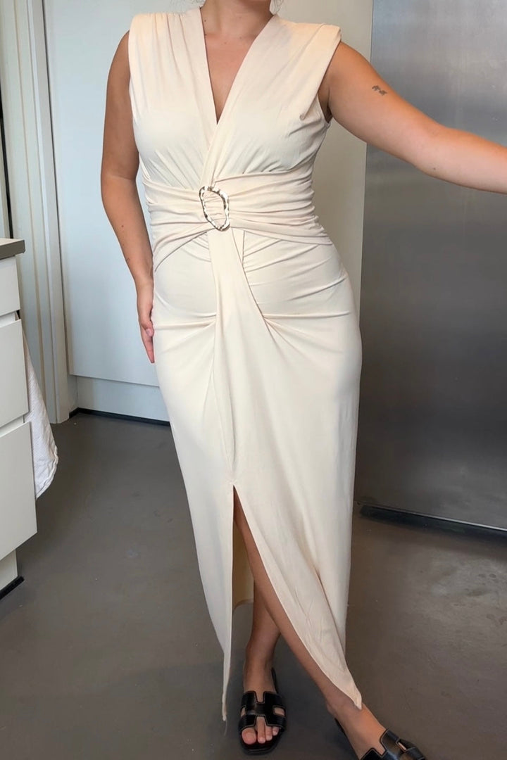 A-bee - Mirella Dress - Beige