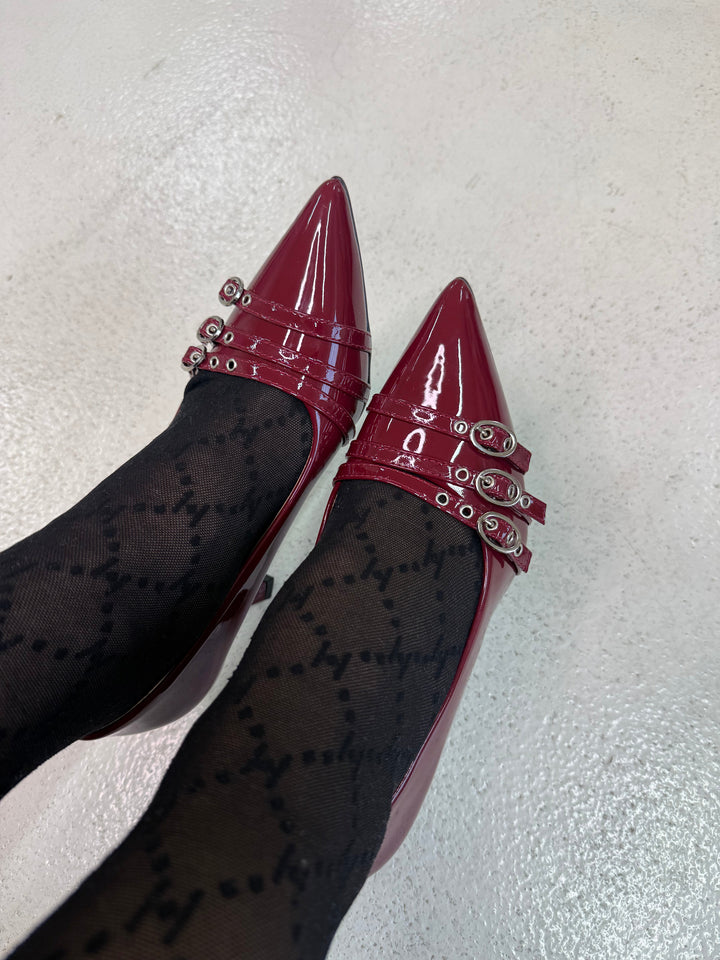 Bloom - Bellflowerstiletto - Burgundy