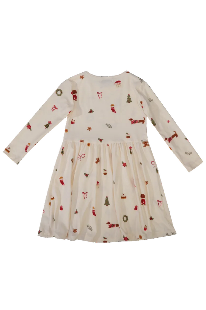 Liberte Ami - Alma-Ls-Babydoll-Dress (Kids) 9658 - Dog Creme