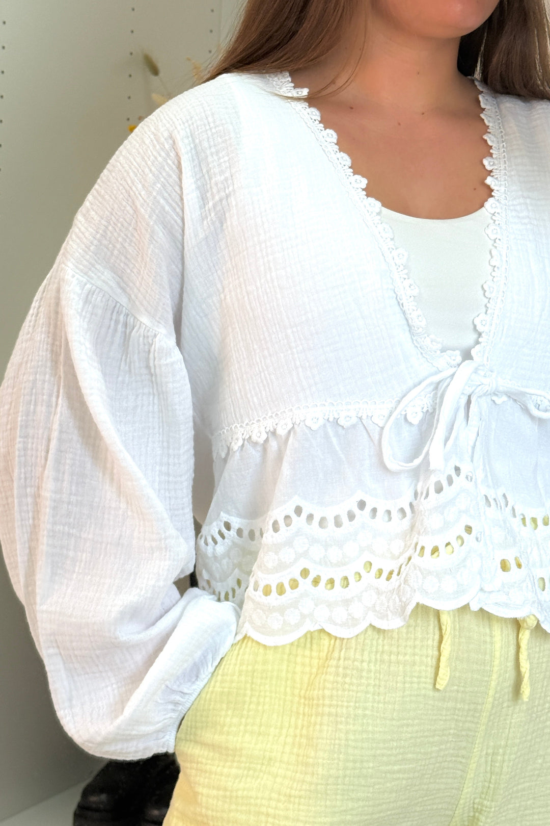 A-bee - Jenny Shirt - White
