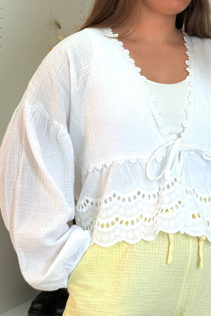 A-bee - Jenny Shirt - White