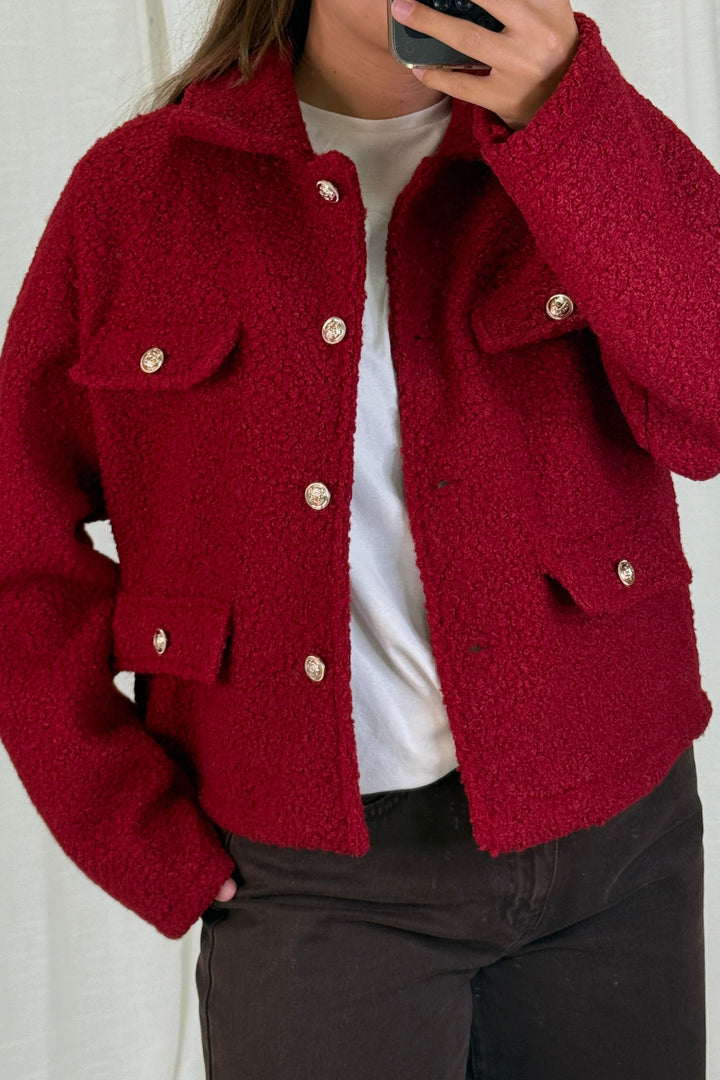 A-bee - Jasmin Jacket - Burgundy