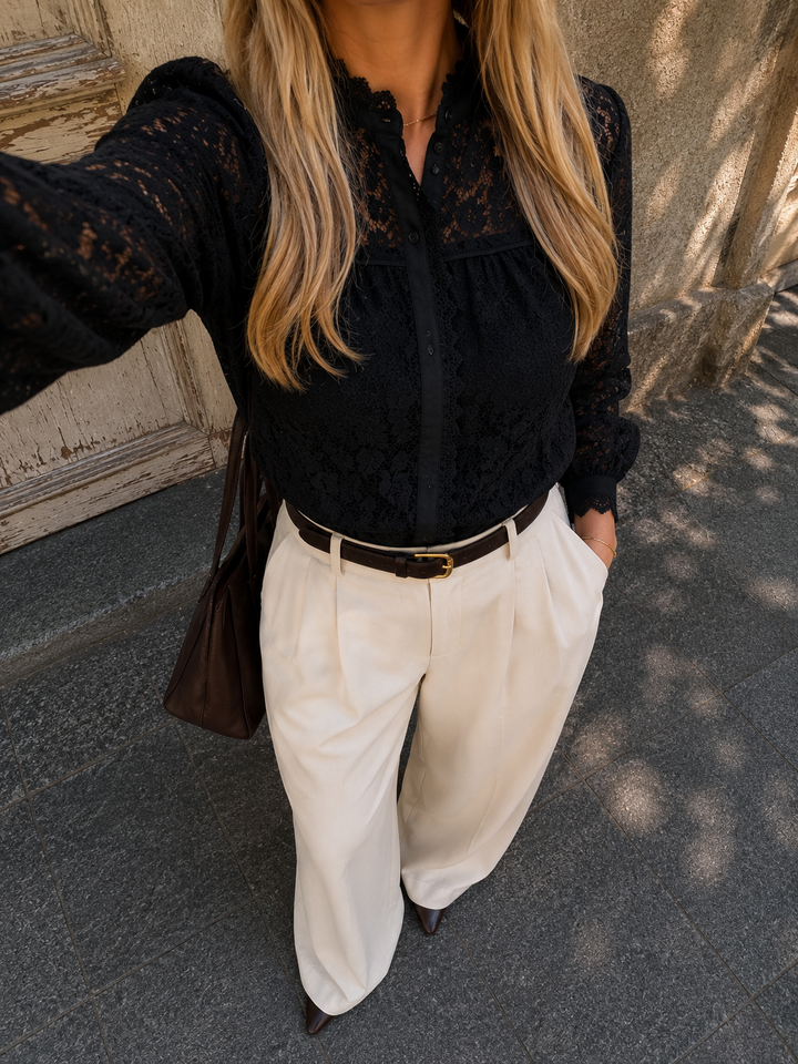 Dear Molly - Ingrid Shirt - Black
