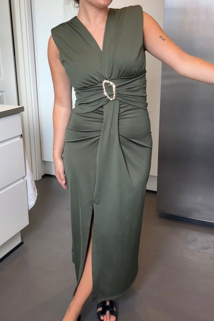 A-bee - Mirella Dress - Khaki
