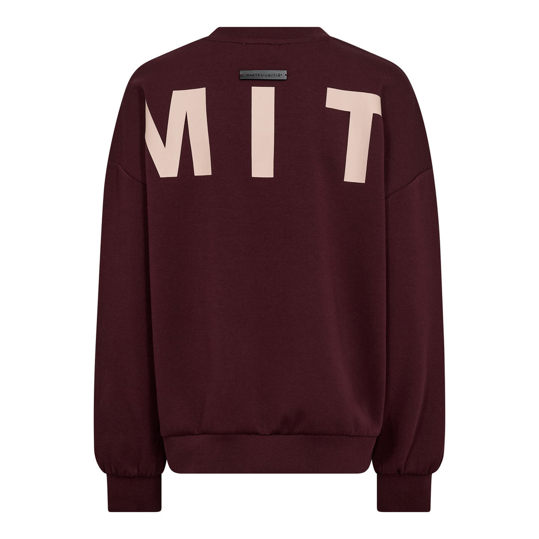 Haute L'Amitié - Maxi Split Logo Sweat HL10413 - Wine
