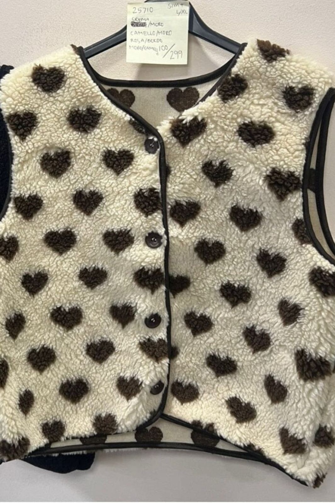 Marta Du Chateau - Mdcdahlia Vest 25710 - Cream/Moro