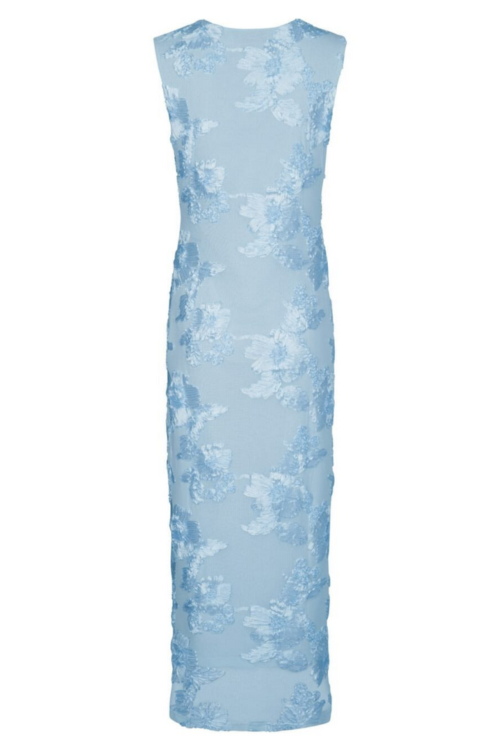 Voorbestelling - Neo Noir - Tiranna Big Flower Mesh Dress 166824 - 145 - Light Blue