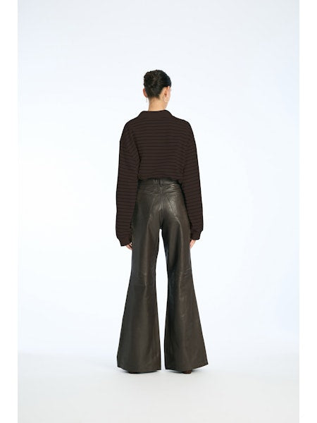 Rotate - Pique Longsleeve Polo 1160033088 - 3088 Molé Comb.