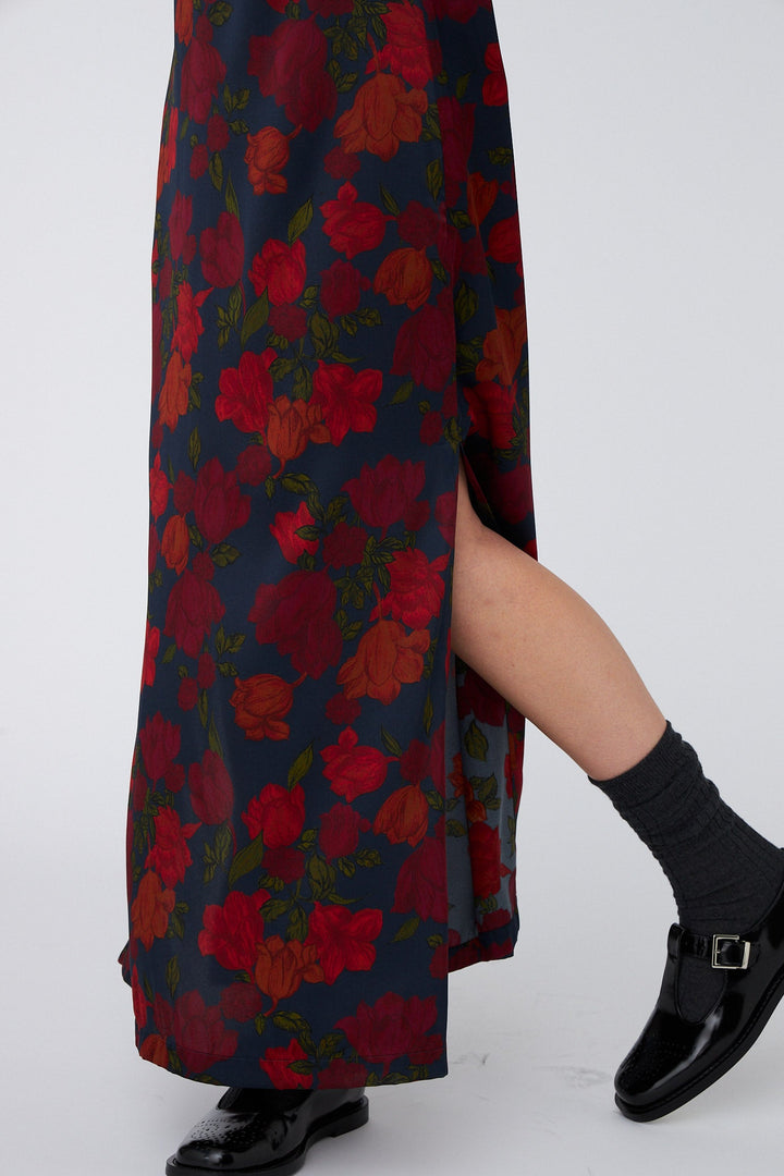 Stella Nova - Silk Dress Longsf53-4205 - 235 Flower Forest