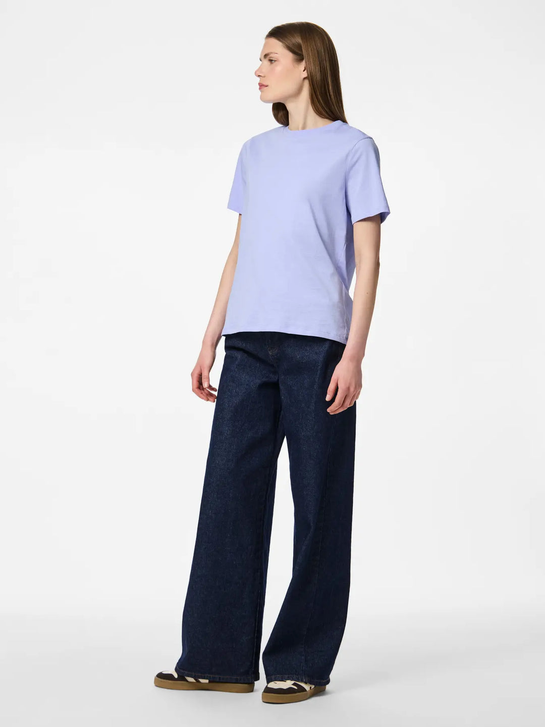 Pieces - Pcria Ss Solid Tee - 4803348 Baby Lavender