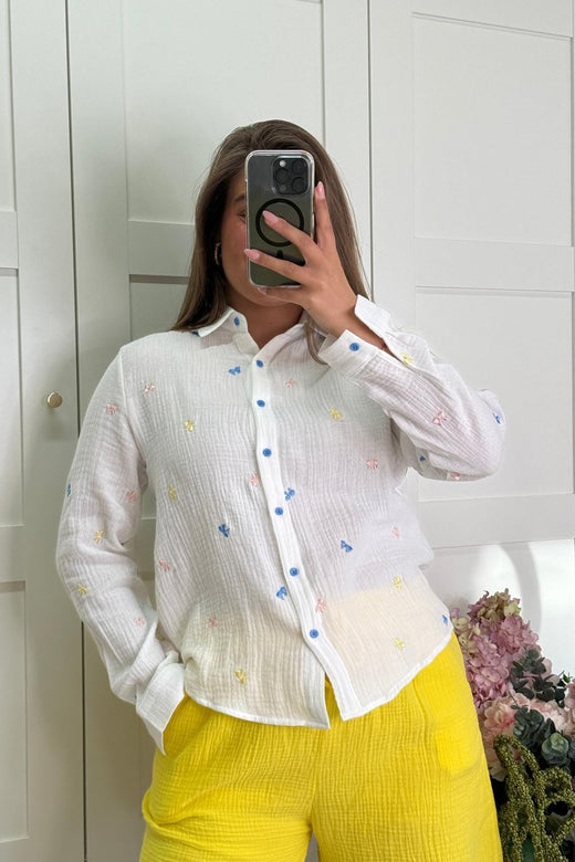 A-bee - Alba Skjorte - White Skjorter 