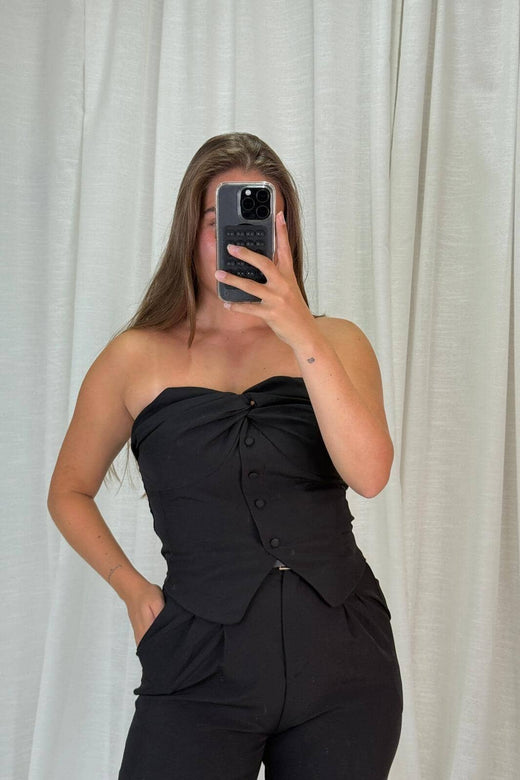 A-bee - Anine Top - Black Toppe 