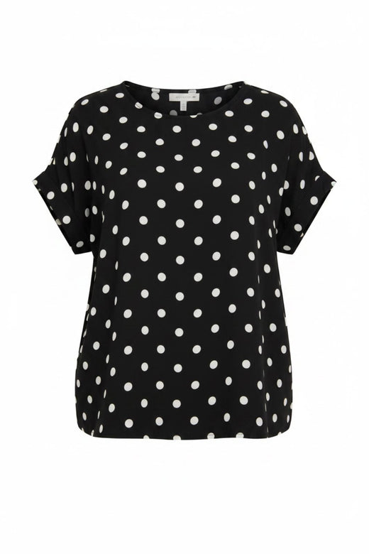 A-Bee - Delara Blouse - Black Bluser 