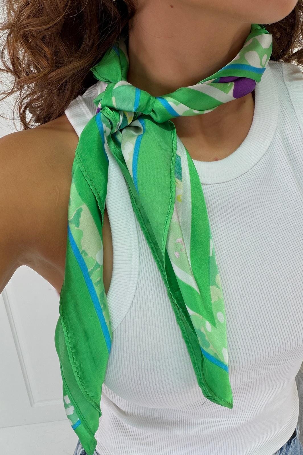 A-bee - Elowen Scarf - Green Tørklæder 