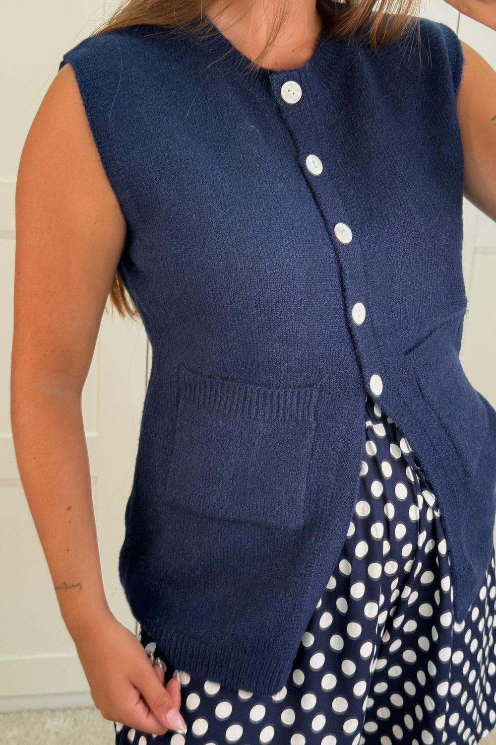 A-bee - Esme Vest - Navy Veste 