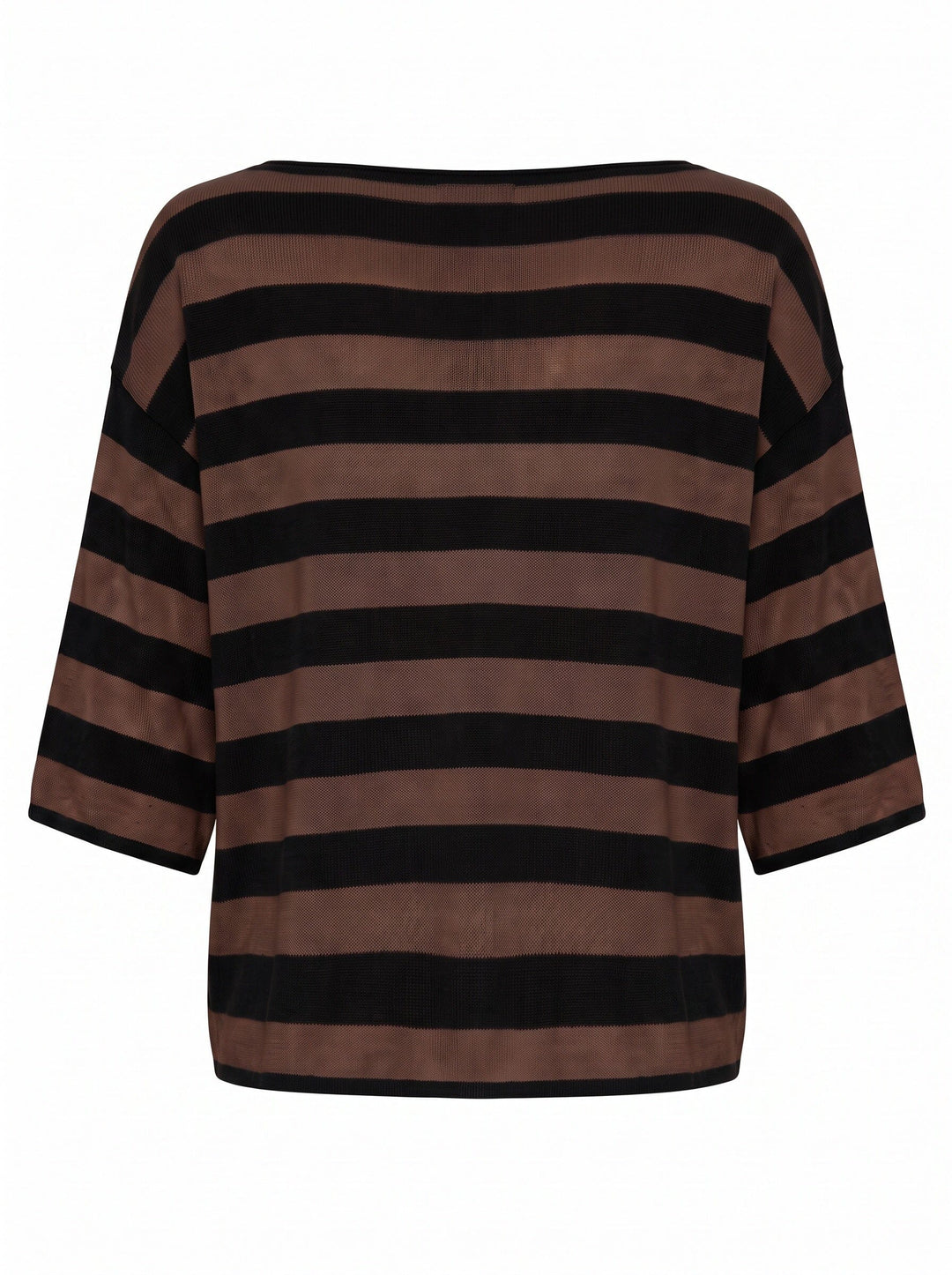 A-Bee - Ivy 70125 - Black / Brown Stripe T-shirts 