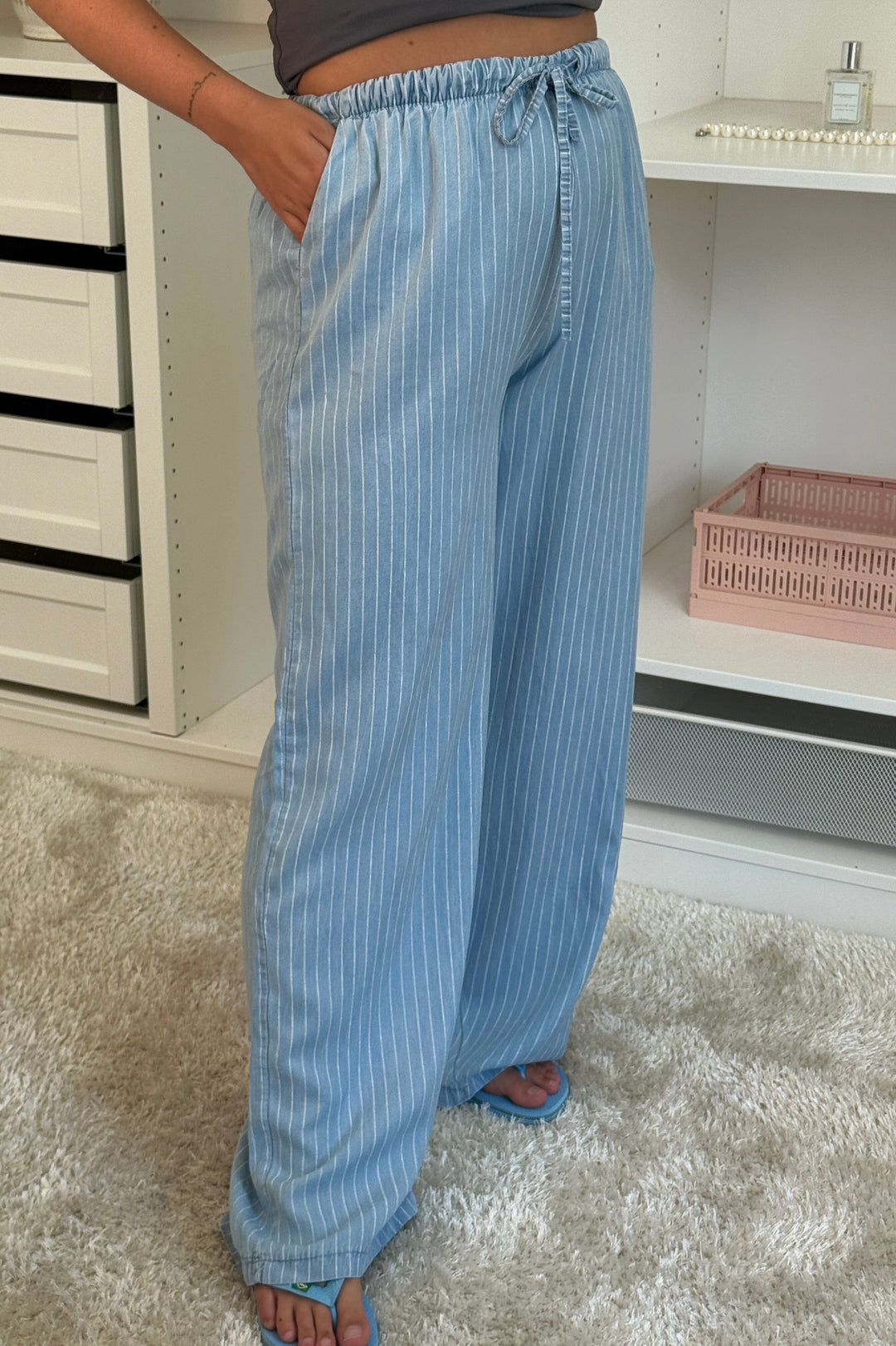 A-bee - Janina Buks - light blue Bukser 