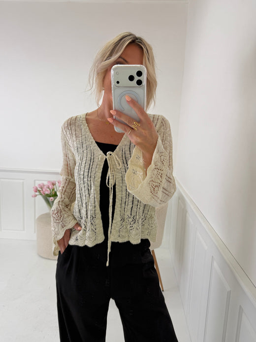 A-Bee - Liliane Cardigan - Beige Cardigans 