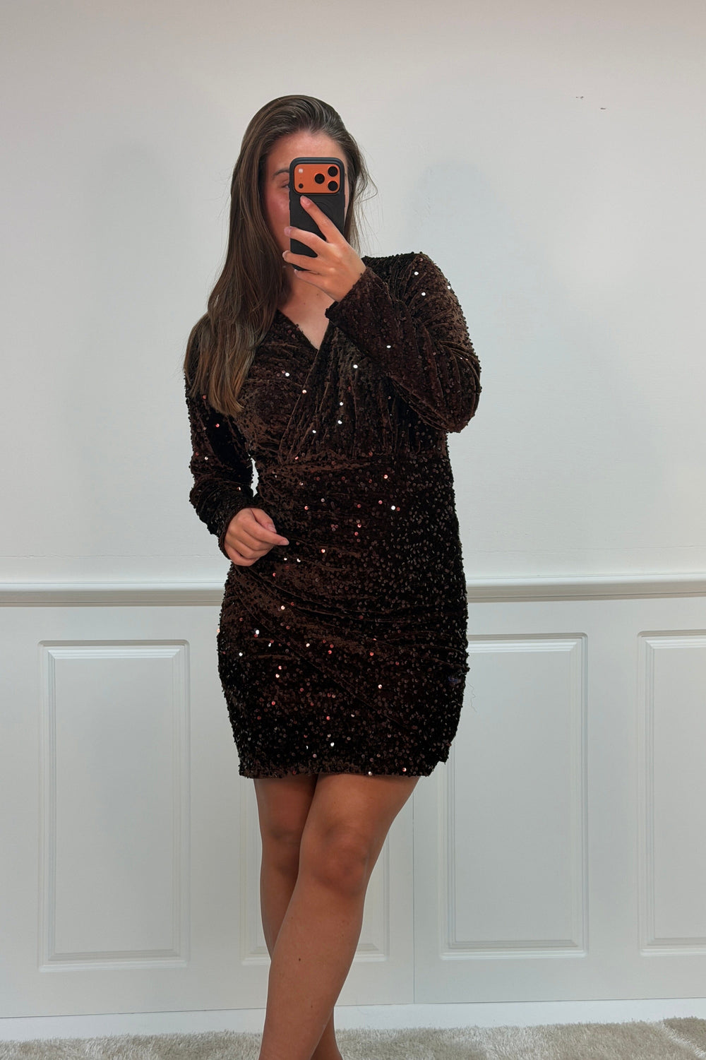 A-bee - Lorrainedress - Dark Brown Kjoler 