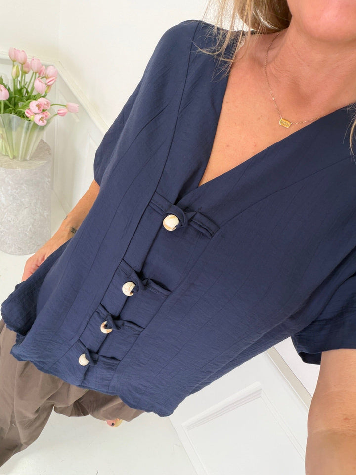 A-Bee - Lyra Shirt - Navy Skjorter 