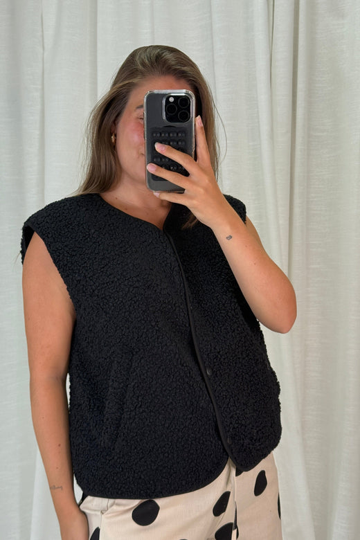 A-bee - Rebekka Vest - Black Veste 