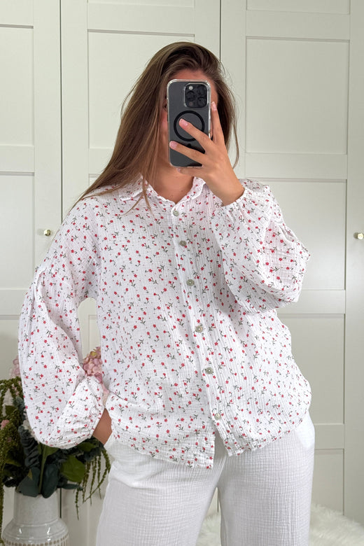 A-bee - Sigrid Shirt - White Skjorter 