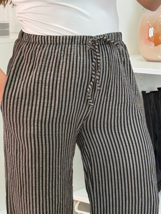 A-bee - Stella Pants - Dark Brown Bukser 