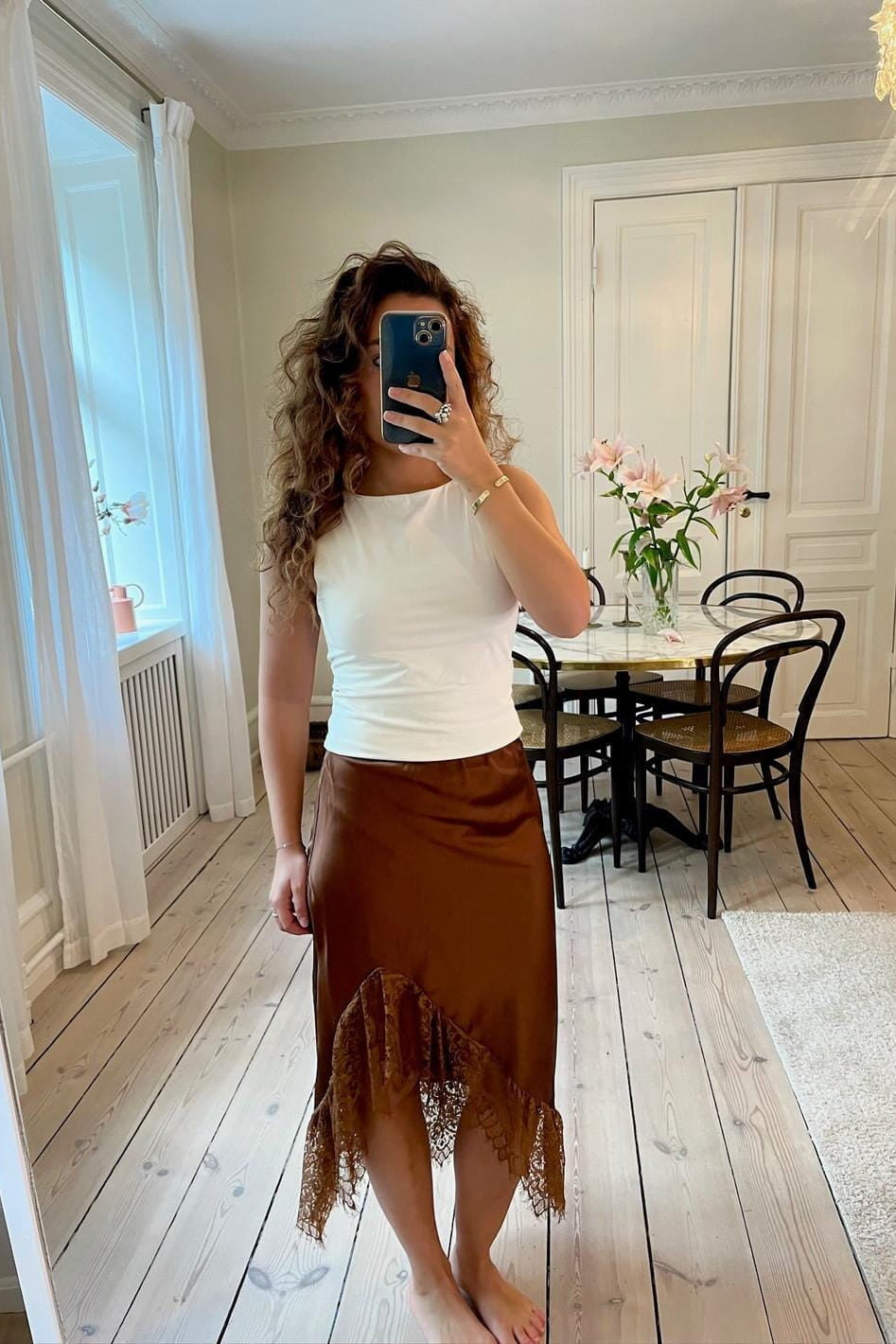A-bee - Vittoria Skirt - Brown Nederdele 