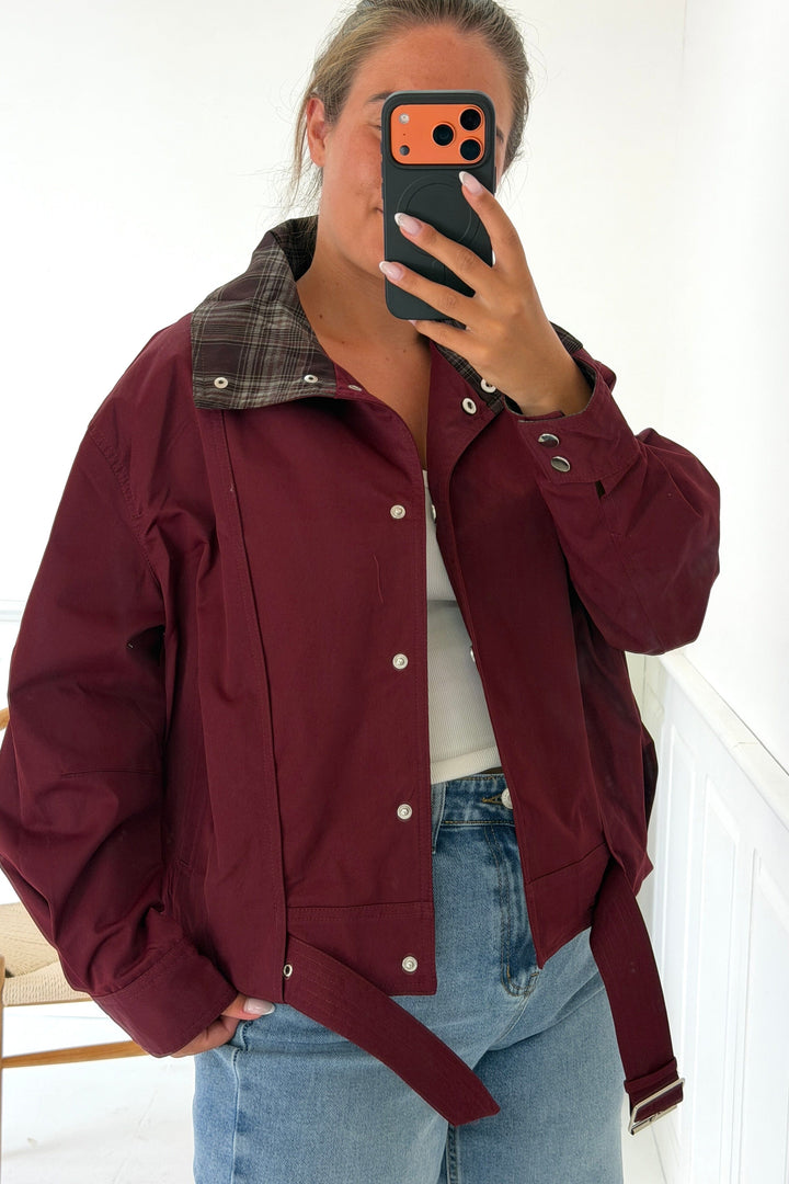 A-Bee - Zuleika Jacket - Burgundy Jakker 