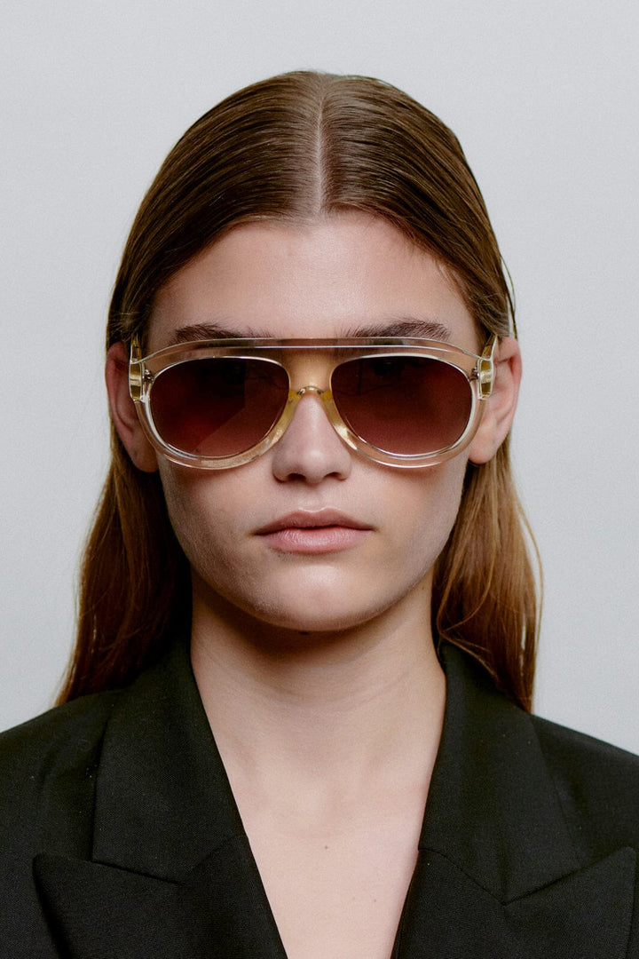 A. Kjærbede - Rio KL2601 - Ecru Transparent Solbriller 