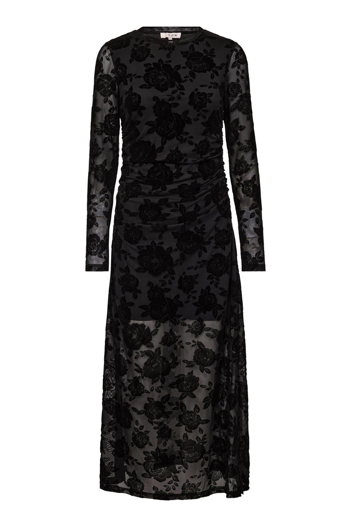 A-View - Claudine Dress AV7001 - 999 - Black Kjoler 