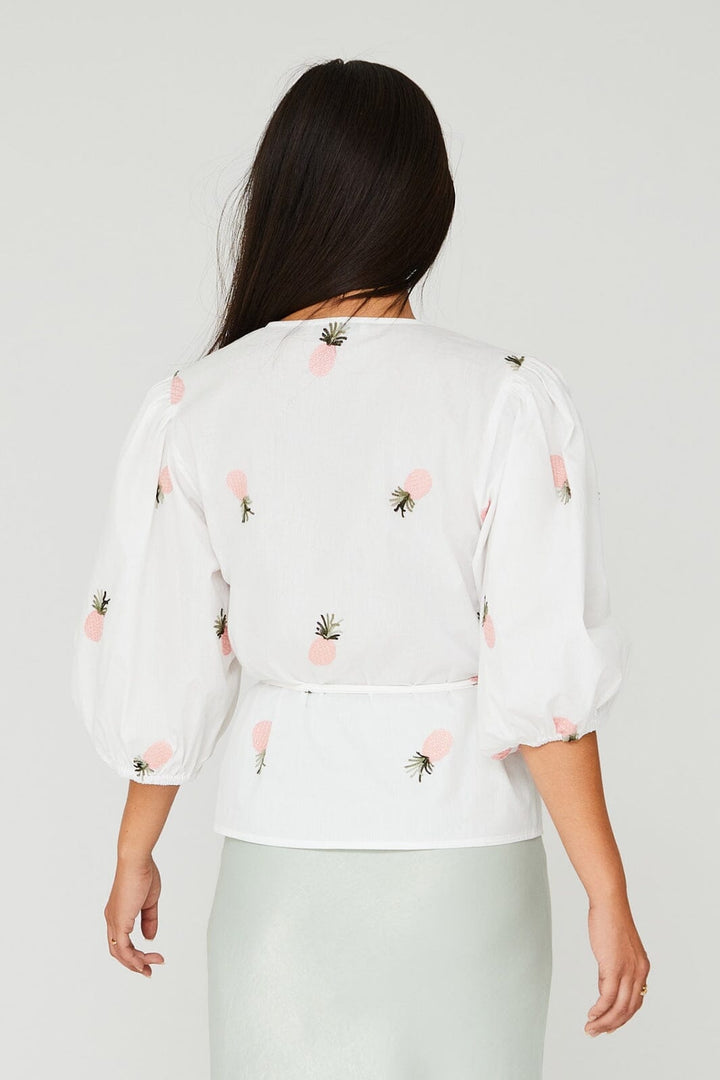 A-View - Rebekka Fruit Blouse - 199 White/Pink