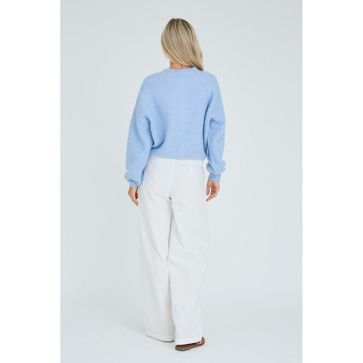 A-View - Soft Knit Cardigan AV7074 - 282 - Light Blue Cardigans 