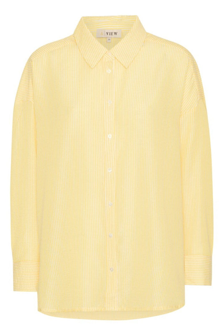 A-View - Sonja Shirt - 123 Yellow/White