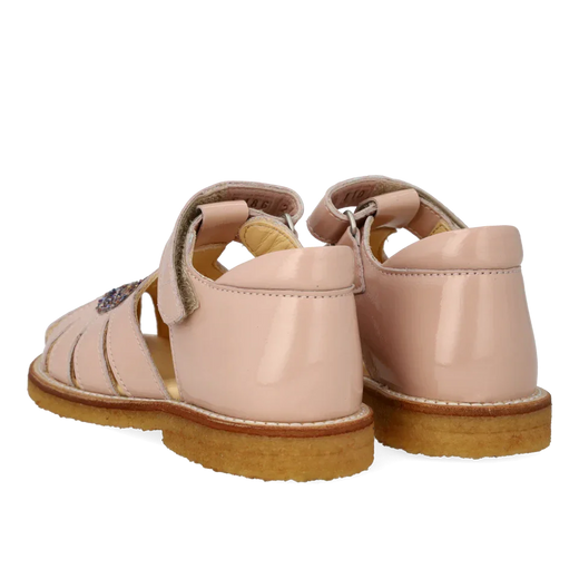 Angulus - Hjertesandal Med Funklende Glitter Hjerte 5186-202 - 3282/3296 Rosebud/pastel Multi Glitter Sandaler 