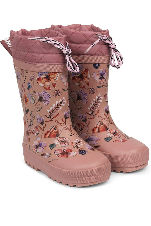 Angulus - Termo Gummistøvle - Butterfly Print Termostøvler 