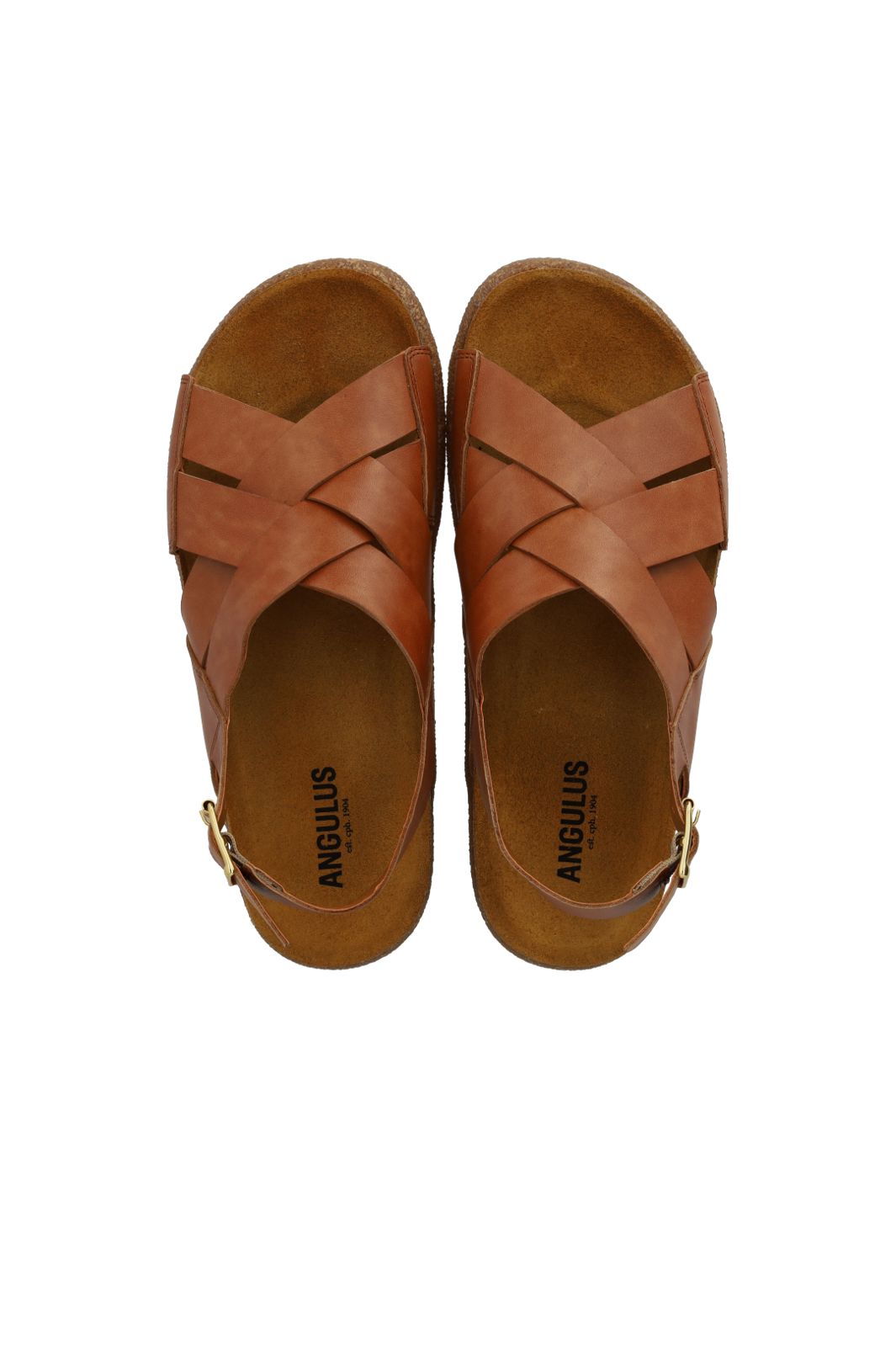 Angulus Women - Flettet Fodsengssandal 5864-101 - 3637 - Tan