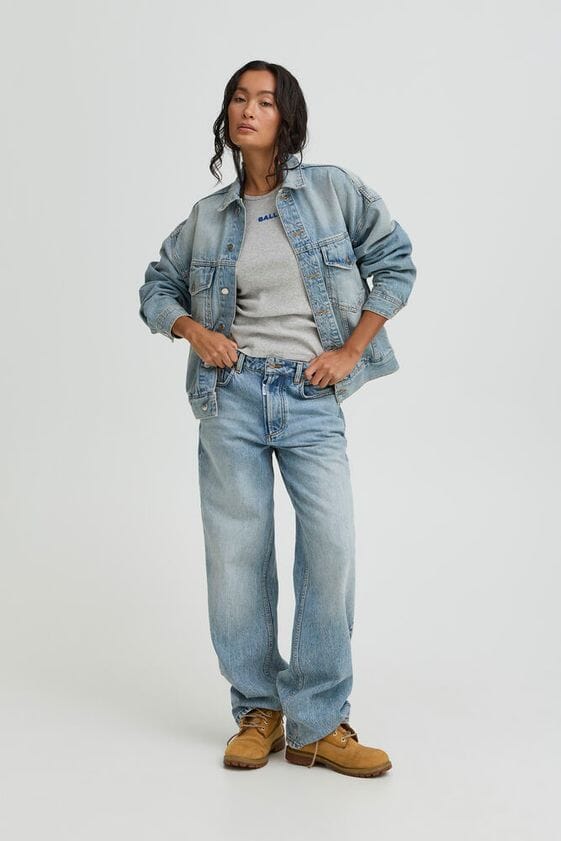 Ball - Bacammie W. Shadow Logo Denim 50408035 - 900005058 - Vintage Tinted Indiigo Jakker 