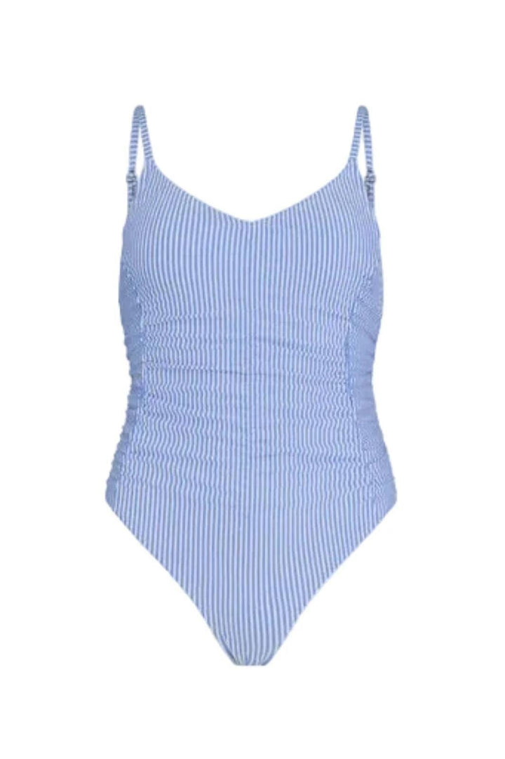 Beck Söndergaard - Striba Gathered Bea Swimsuit 1111700027 - 1187 - Provence Blue Badedragter 
