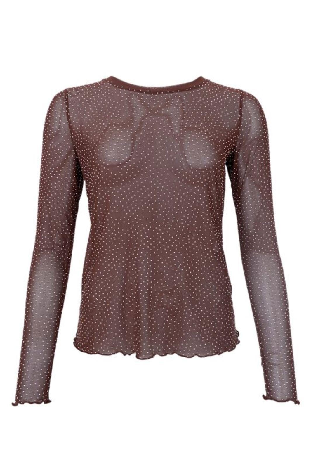 Black Colour - Bcalexis Tee W/Stones 40746 - Shirts - Coffee T-shirts 