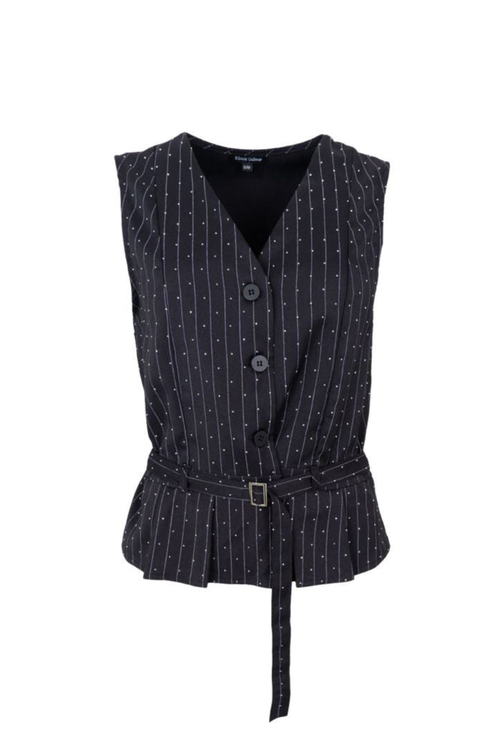 Black Colour - Bcangelica Strass Vest 41268 - Black